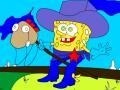 Гульня Cowboy Spongebob Coloring
