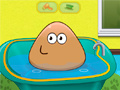 Гульня Pou Baby Bathing