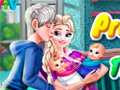Гульня Pregnant Elsa Twins Birth