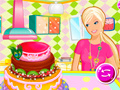 Гульня Barbies Birthday Cake
