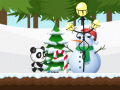 Гульня Christmas Panda Run