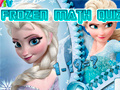 Гульня Frozen Math Quiz