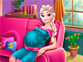 Гульня Pregnant Elsa Baby Birth