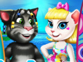 Гульня Angela And Tom Beach Vacation