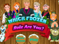 Гульня Which Frozen Role Are You