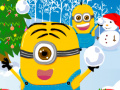 Гульня Minions Christmas Snowball Wars
