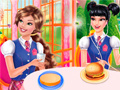 Гульня Princesses Burger Cooking