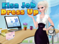 Гульня Elsa Job Dress Up