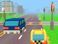 Гульня Pixel Road Taxi Depot
