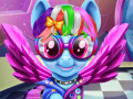 Гульня Rainbow pony real haircuts