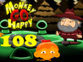 Гульня Monkey Go Happy Stage 108