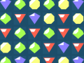 Гульня Flat Jewels match 3