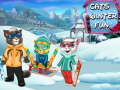 Гульня Cats Winter Fun