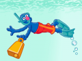 Гульня 123 Sesame Street: Underwater Sink or Float