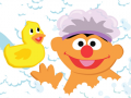 Гульня 123 Sesame Street: Ernie's Bathtime Fun