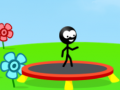 Гульня Trampoline Stickman