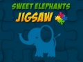 Гульня Sweet Elephants Jigsaw