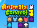 Гульня Animals connect 3