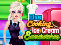 Гульня Elsa Cooking Ice Cream Sandwiches