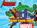 Гульня Marvel Draw Your Hero