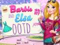 Гульня Barbie and Elsa OOTD