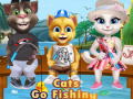 Гульня Cats Go Fishing