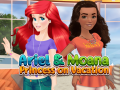 Гульня Ariel and Moana Princess on Vacation