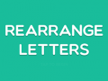 Гульня Rearrange Letters