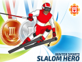 Гульня Winter Sports: Slalom Hero
