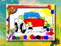 Гульня Cartoon Cars Coloring Book