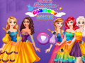 Гульня Disney Princesses Rainbow Dresses