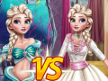Гульня Elsa Mermaid Vs Princess