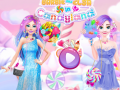 Гульня Barbie and Elsa in Candyland