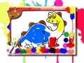 Гульня Dinosaur Coloring Book