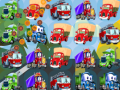 Гульня Cartoon Trucks Match 3 
