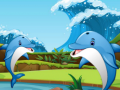 Гульня Dolphin Dice Race