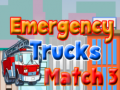 Гульня Emergency Trucks Match 3