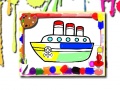 Гульня Boats Coloring Book