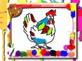 Гульня Chicken Coloring Book