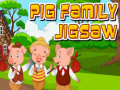 Гульня Pig Family Jigsaw