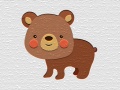 Гульня Cartoon Bear Puzzle