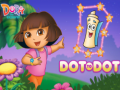 Гульня Dora The explorer Dot to Dot