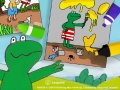 Гульня Coloring Kikker