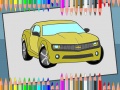 Гульня American Cars Coloring Book