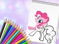 Гульня Cute Pony Coloring Book