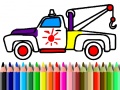 Гульня Back To School: Trucks Coloring