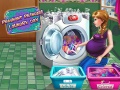 Гульня Pregnant Princess Laundry Day