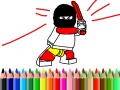 Гульня Back To School: Hero Coloring Book