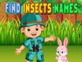 Гульня Find Insects Names
