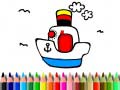 Гульня Back to School: Boat Coloring